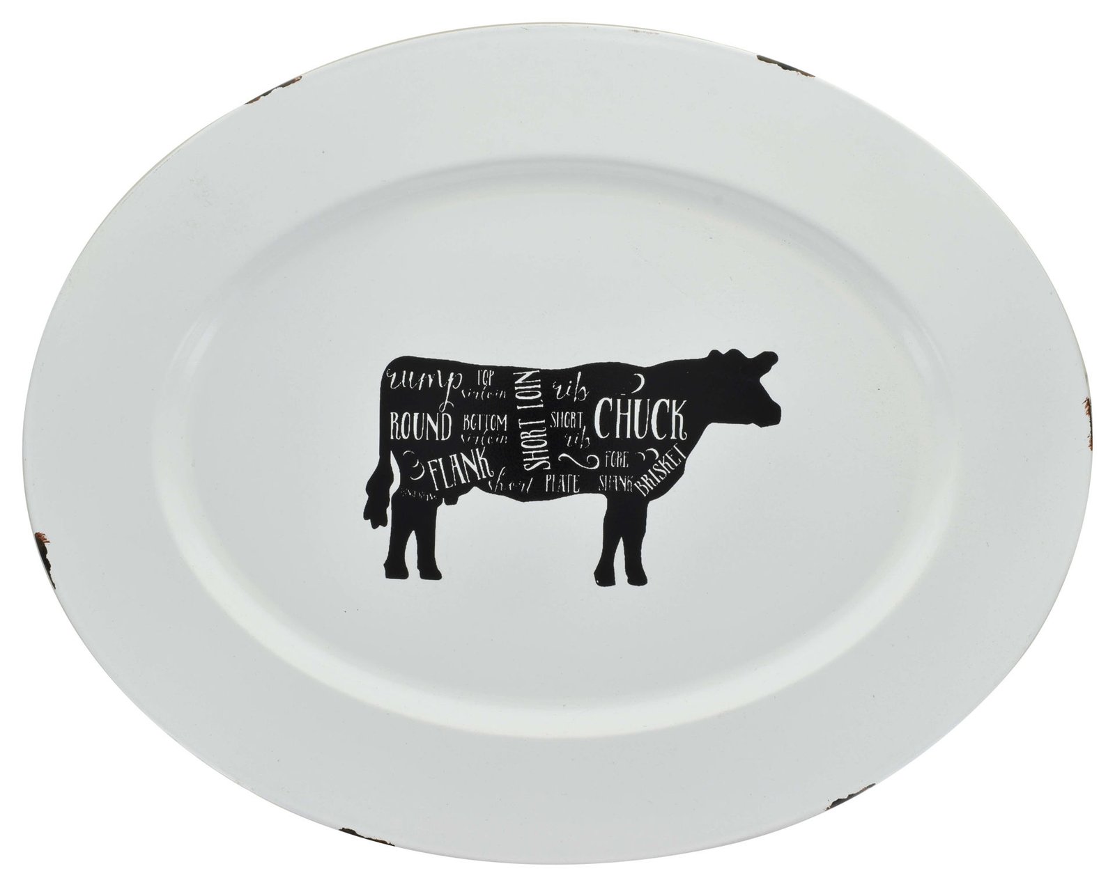 Bandeja de metal diseño Fram Fresh, 43,5 × 34 cm