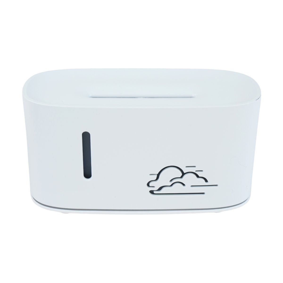Humidificador ovalado con luz LED y USB, 160 ml