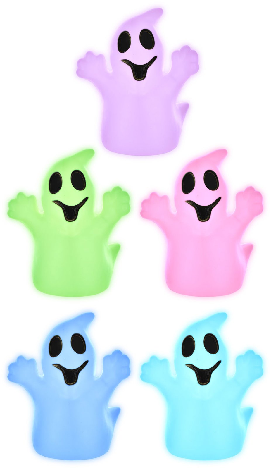 Lámpara LED con forma de fantasma a pila, 32 cm