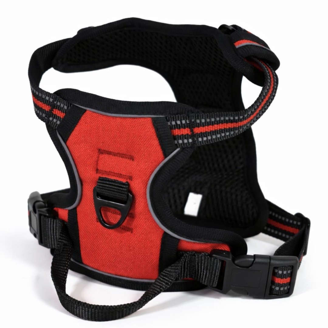 Arnés ajustable para mascotas talle s rojo