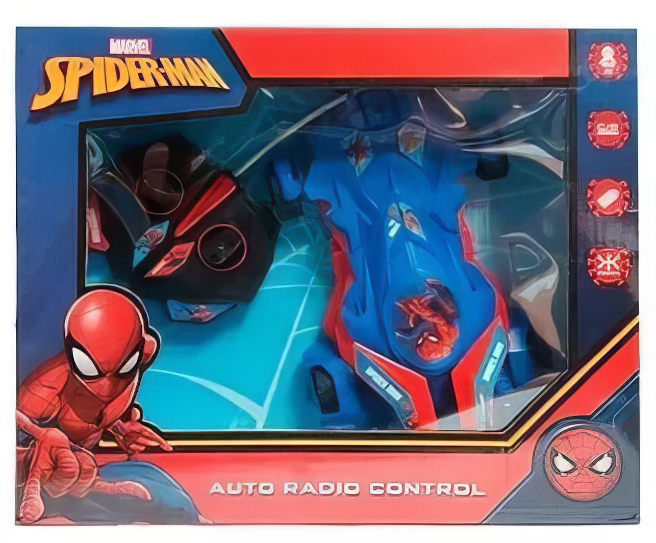 Auto r/c spiderman multidireccion a pila