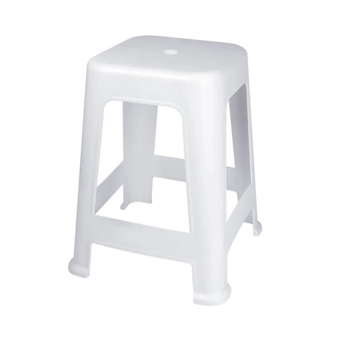 Taburete de plástico blanco mor 7304,1
