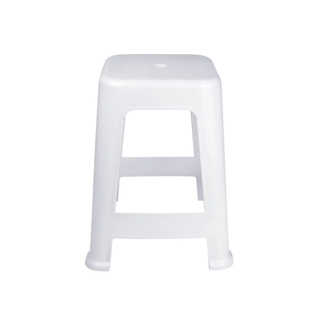 Taburete de plástico blanco mor 7304,1