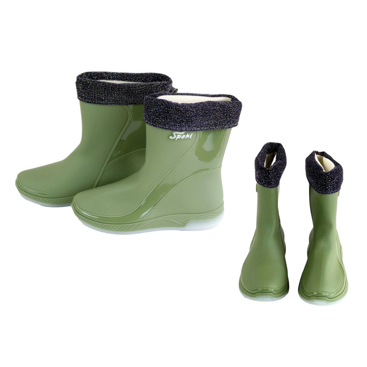 Bota lluvia de goma dama sport, 20,5 cm