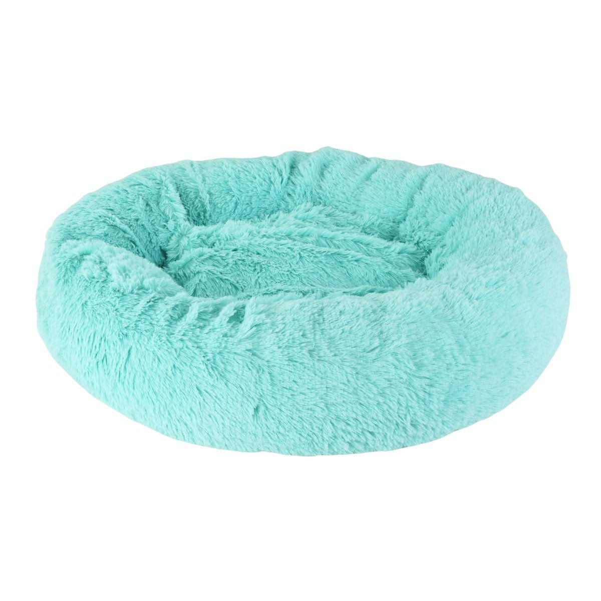 Cama para mascotas almohadón redondo tipo peluche, 59 cm