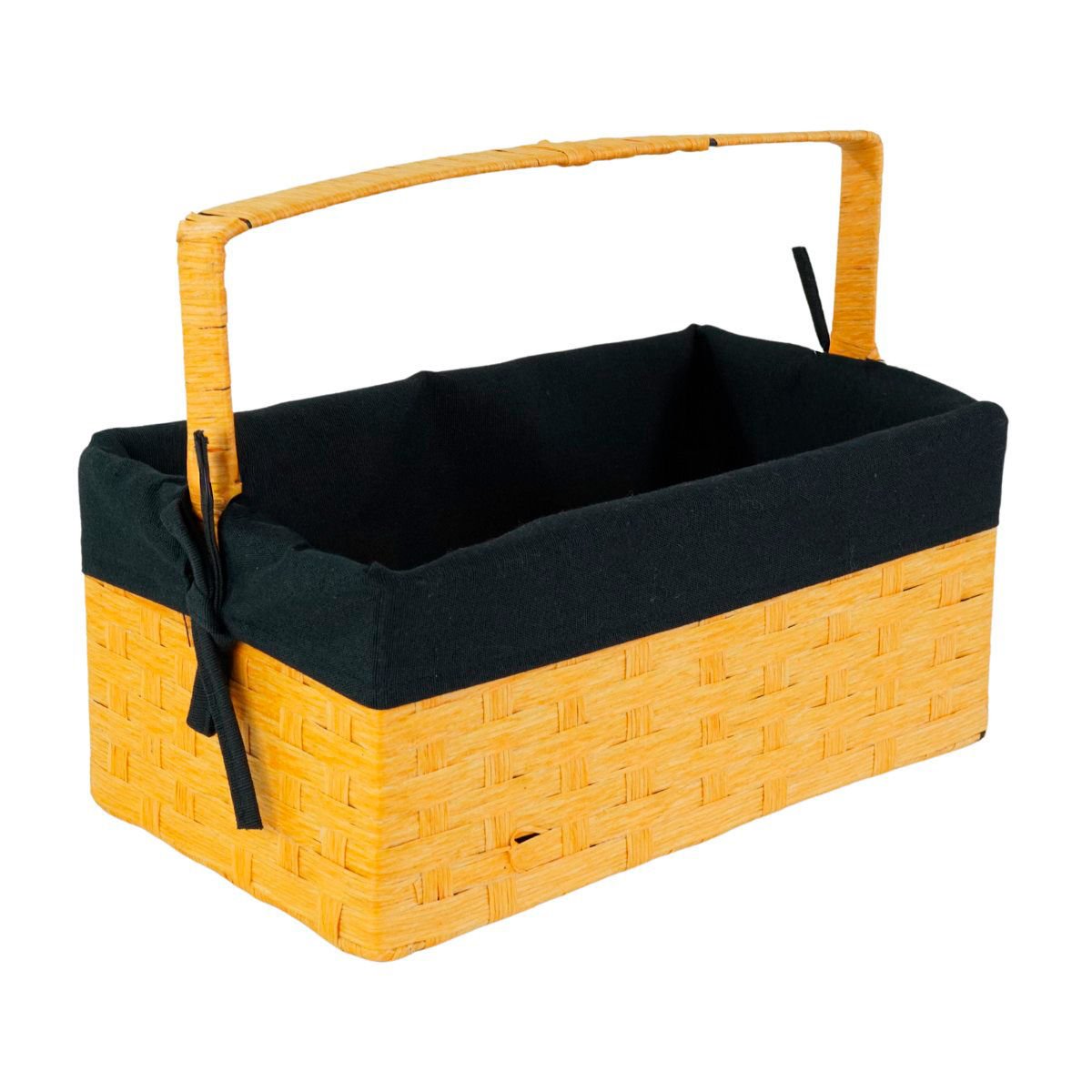 Canasto halloween mimbre forrado de tela (14+) alto, 9,5 cm