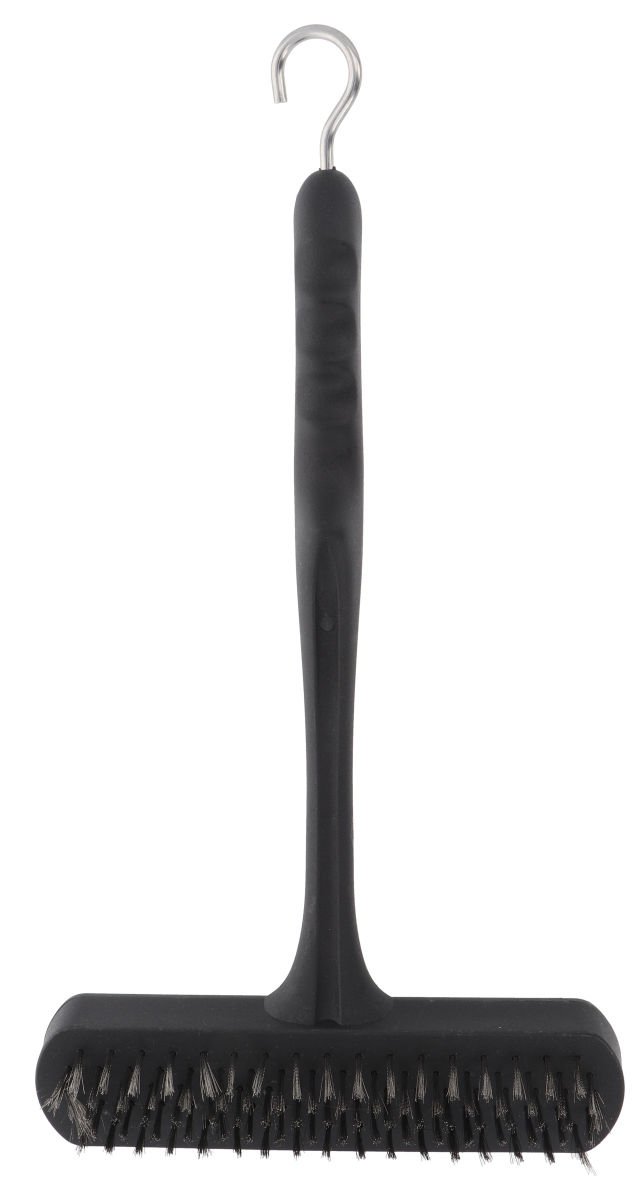 Cepillo de metal para parrilla con gancho para colgar, 40 cm