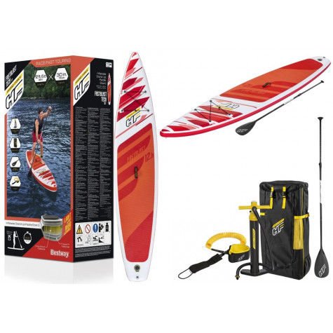 Kayak/paddle Bestway board fastblast tech set, 381 × 76 cm