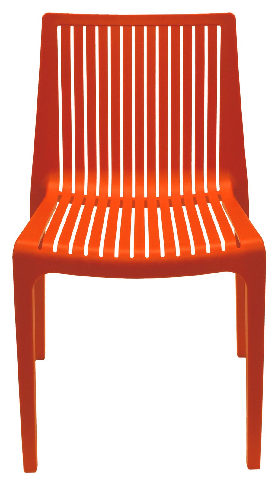 Silla de resina supreme oasis anaranjado