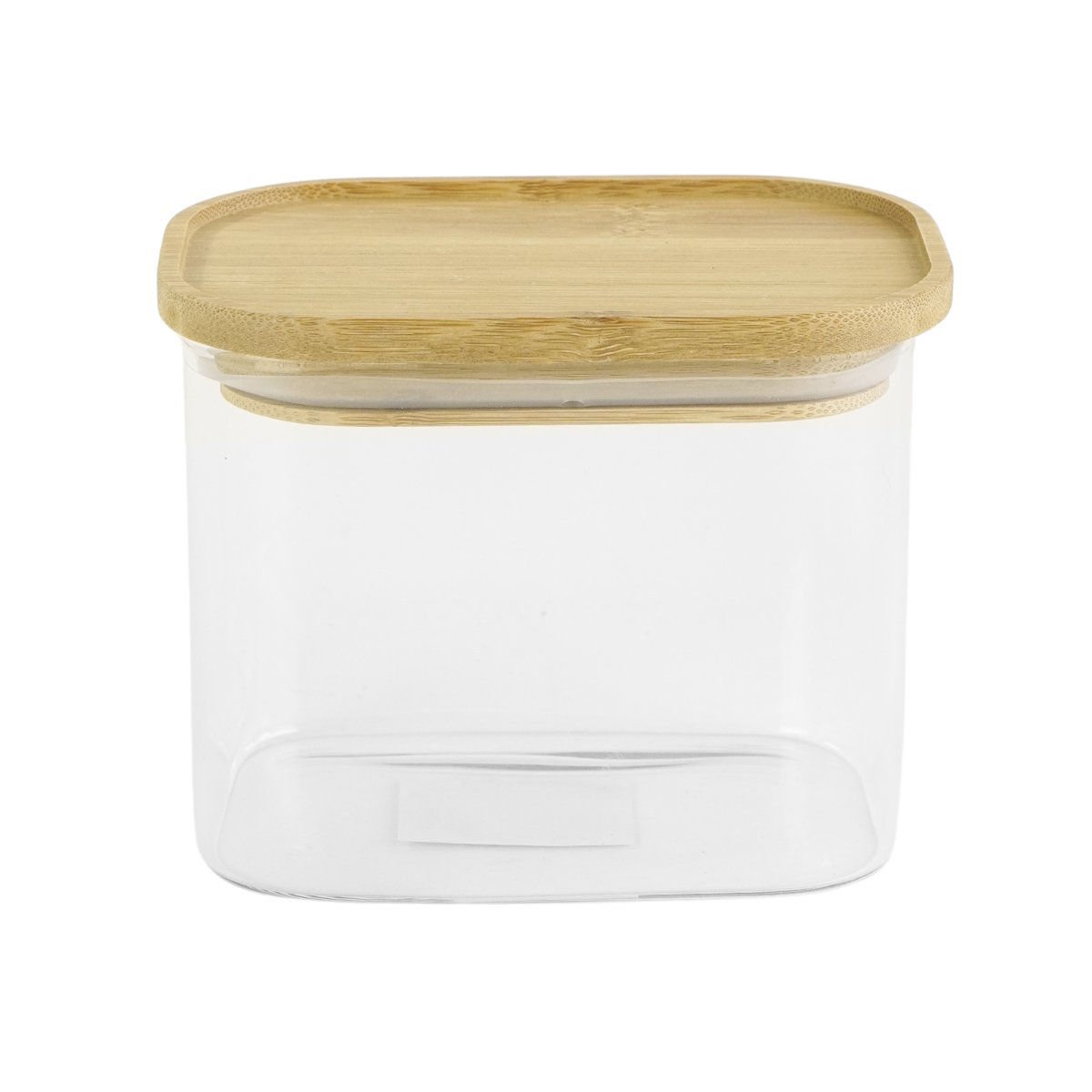 Frasco de vidrio borosilicato bamboo, 600 ml