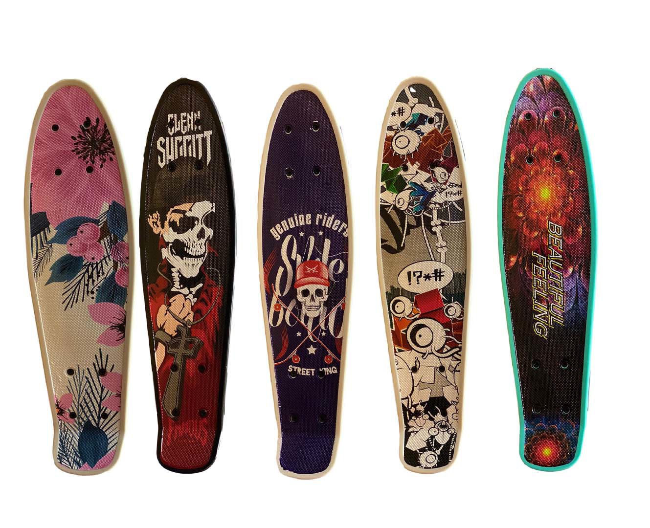 Skate rueda de silicona con luz, 53 × 14 cm