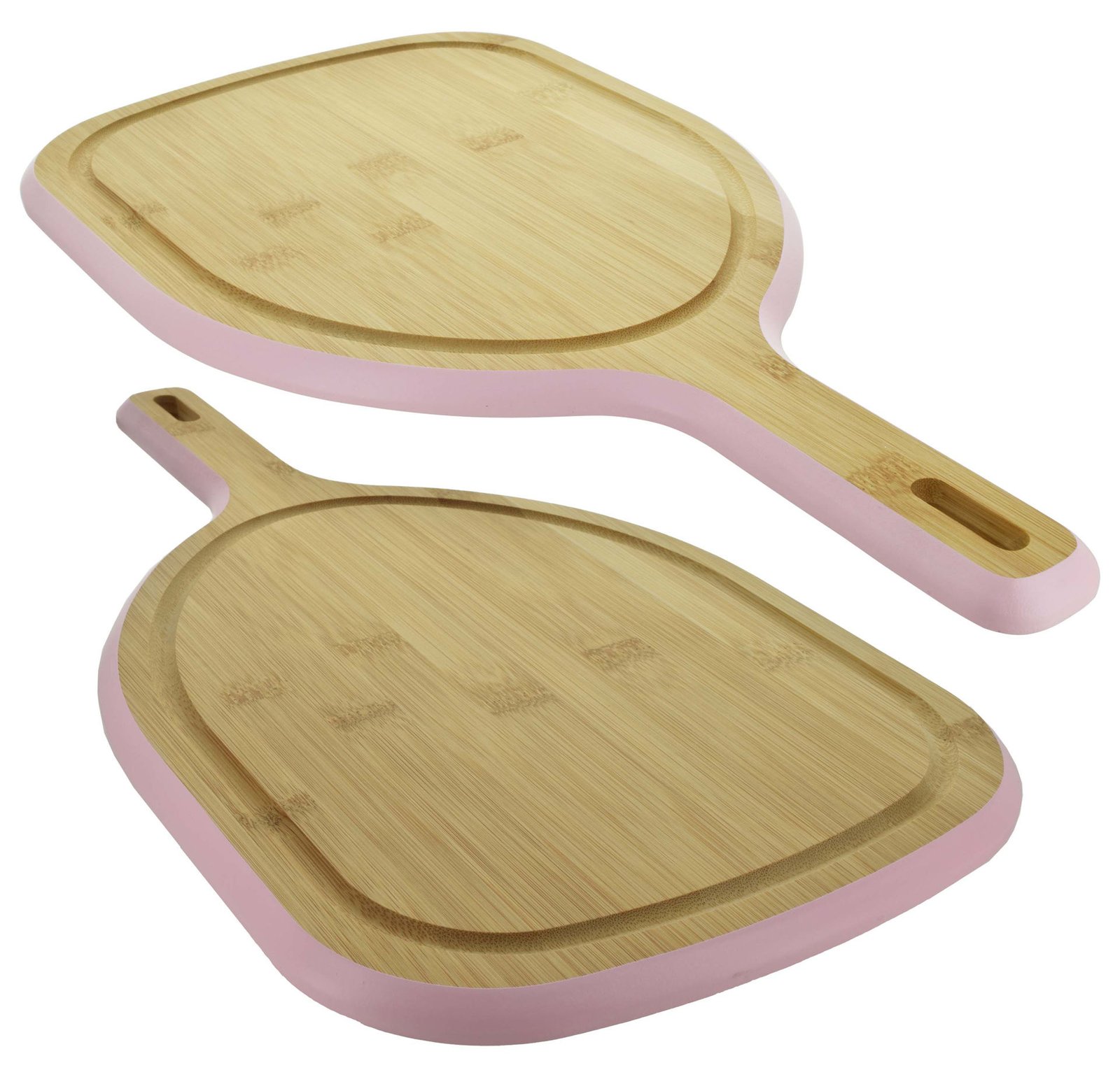 Tabla Casasunco madera para picar con mango borde color pastel, 43 × 23 cm