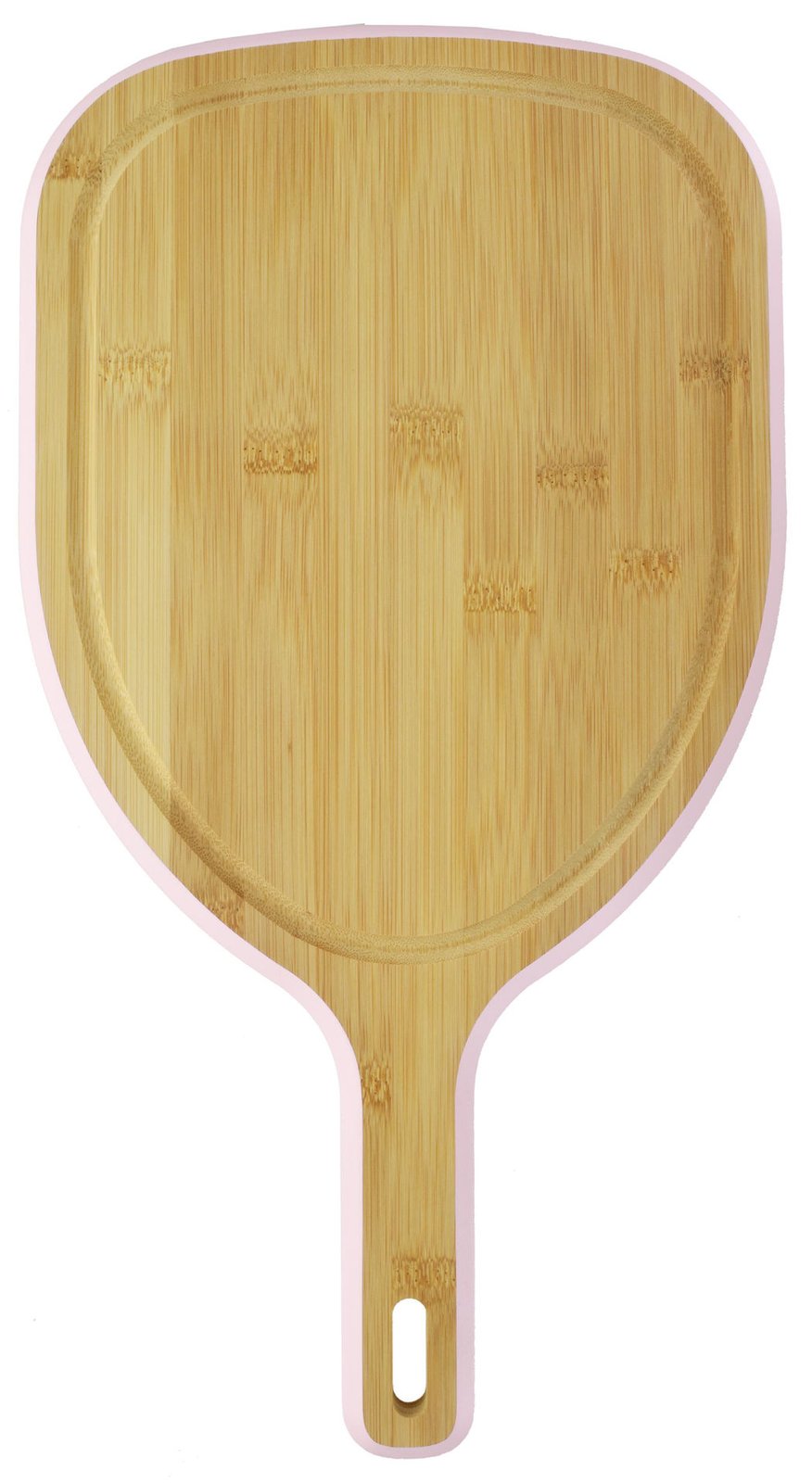 Tabla Casasunco madera para picar con mango borde color pastel, 43 × 23 cm