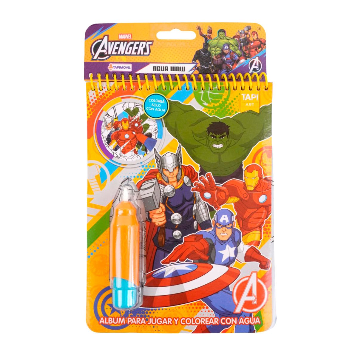 Libro de actividades avengers con lápiz mágico, 20 × 15 cm