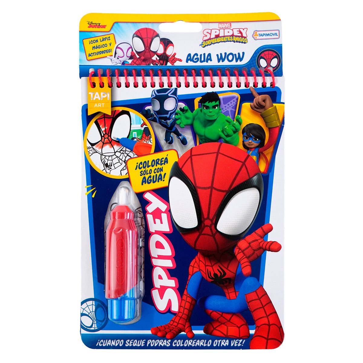 Libro de actividades Spidey con lápiz mágico, 20 × 15 cm