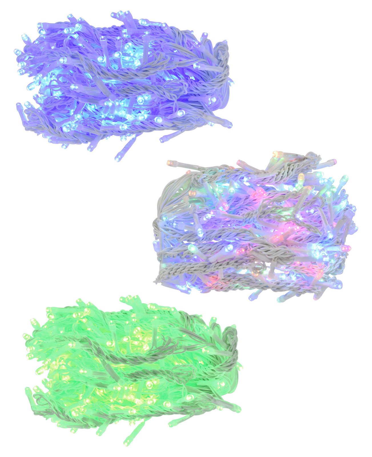 Luces cortina LED de 200 luces, colores surtidos, 200 × 45 cm