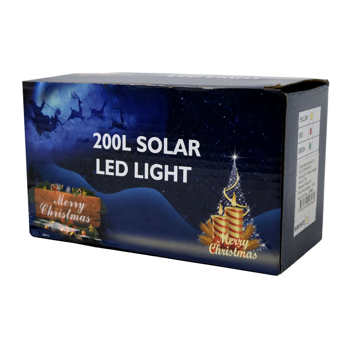 Luces LED solar blancas para jardín con estaca, 20 cm, 200 luces