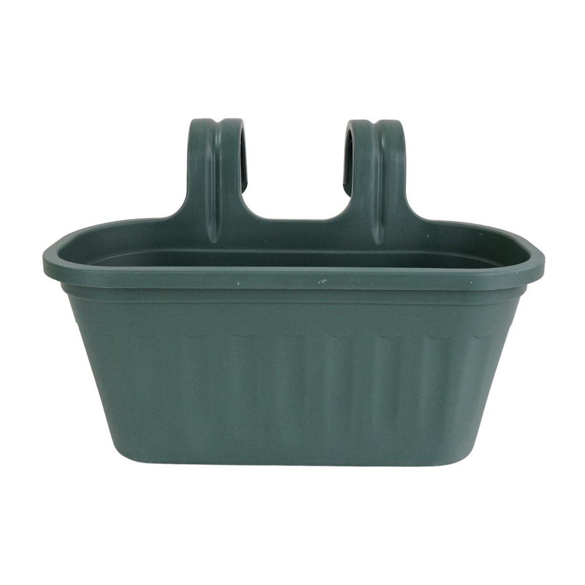 Maceta de plástico ovalada para colgar, 38 × 26 cm