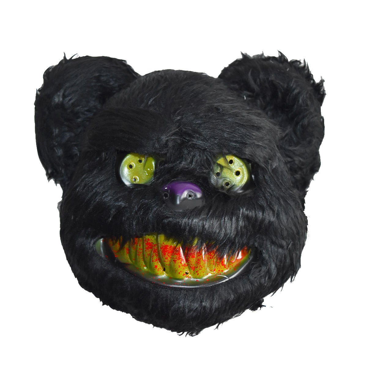Máscara de oso diabólico con pelo, 24 × 26 cm