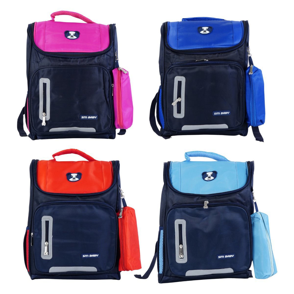 Mochila combinada y cartuchera oso 5COMBINAC, 40 × 26 cm