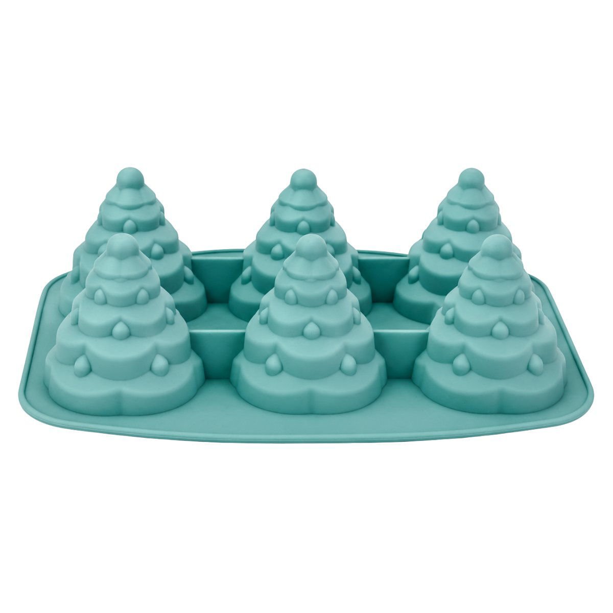Molde silicona X6 árbol navideño, 9 × 20,5 cm
