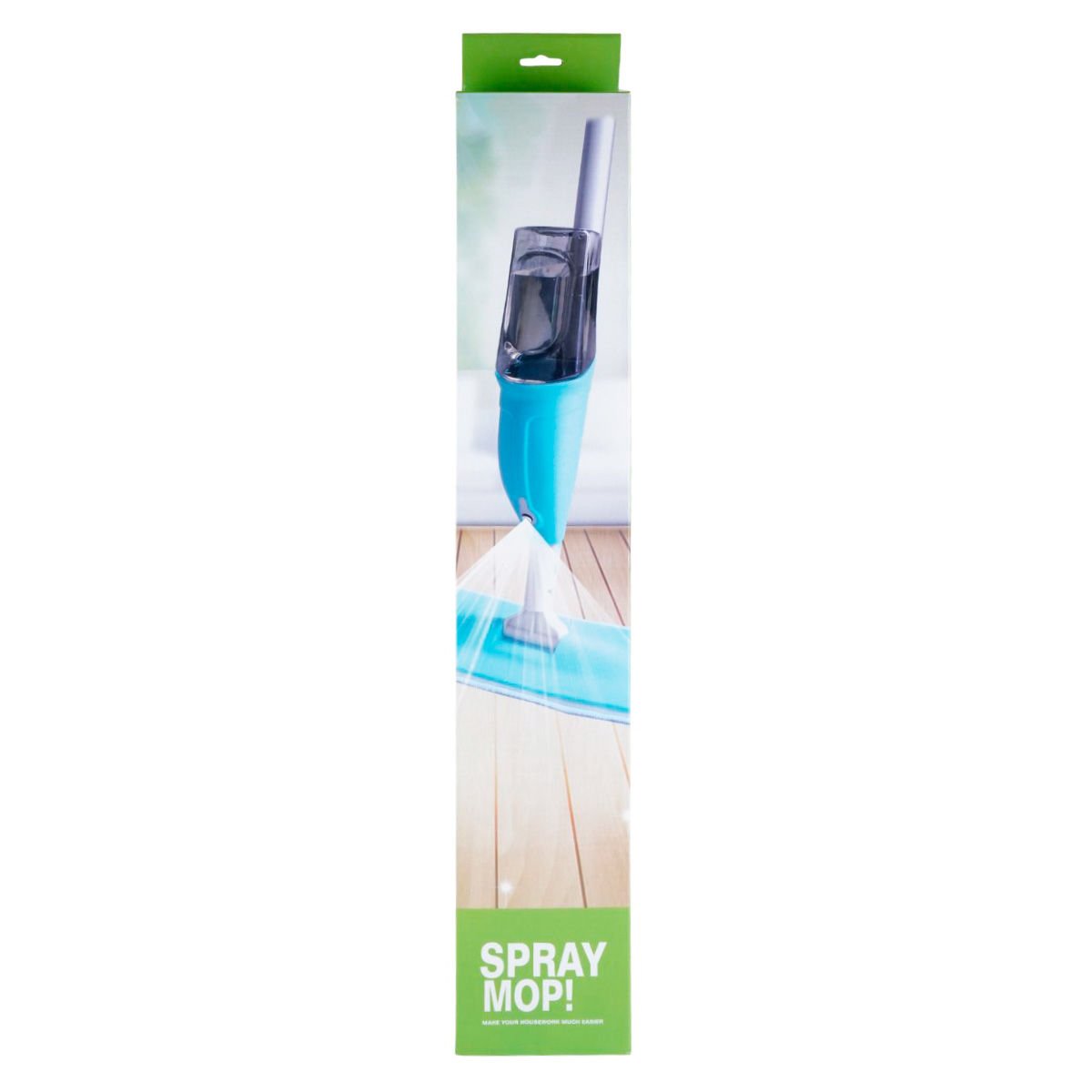 Mopa chata microfibra con rociador spray y deposito de liquido, 400 ml