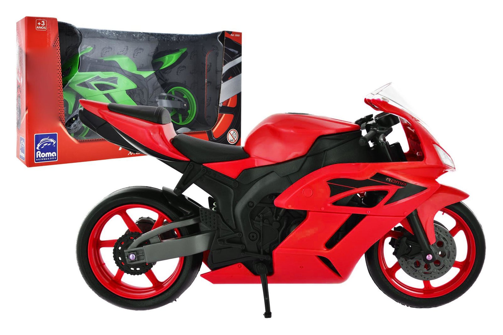 Moto roma carreras con suspension, 22 × 6,5 cm