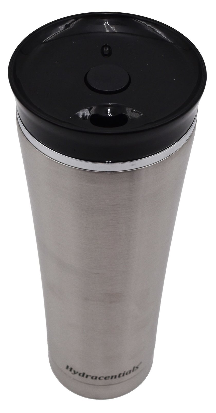 Mug de acero con tapa de plástico blanca, 570 ml