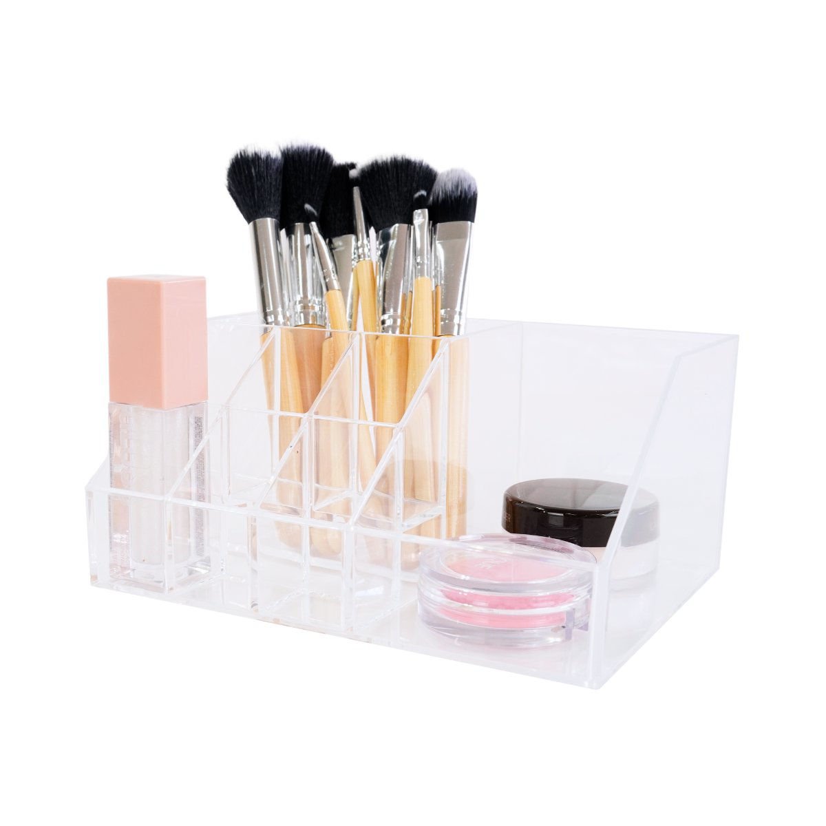 Organizador haixing de cosmeticos de acrílico transp, 17 × 12,7 cm