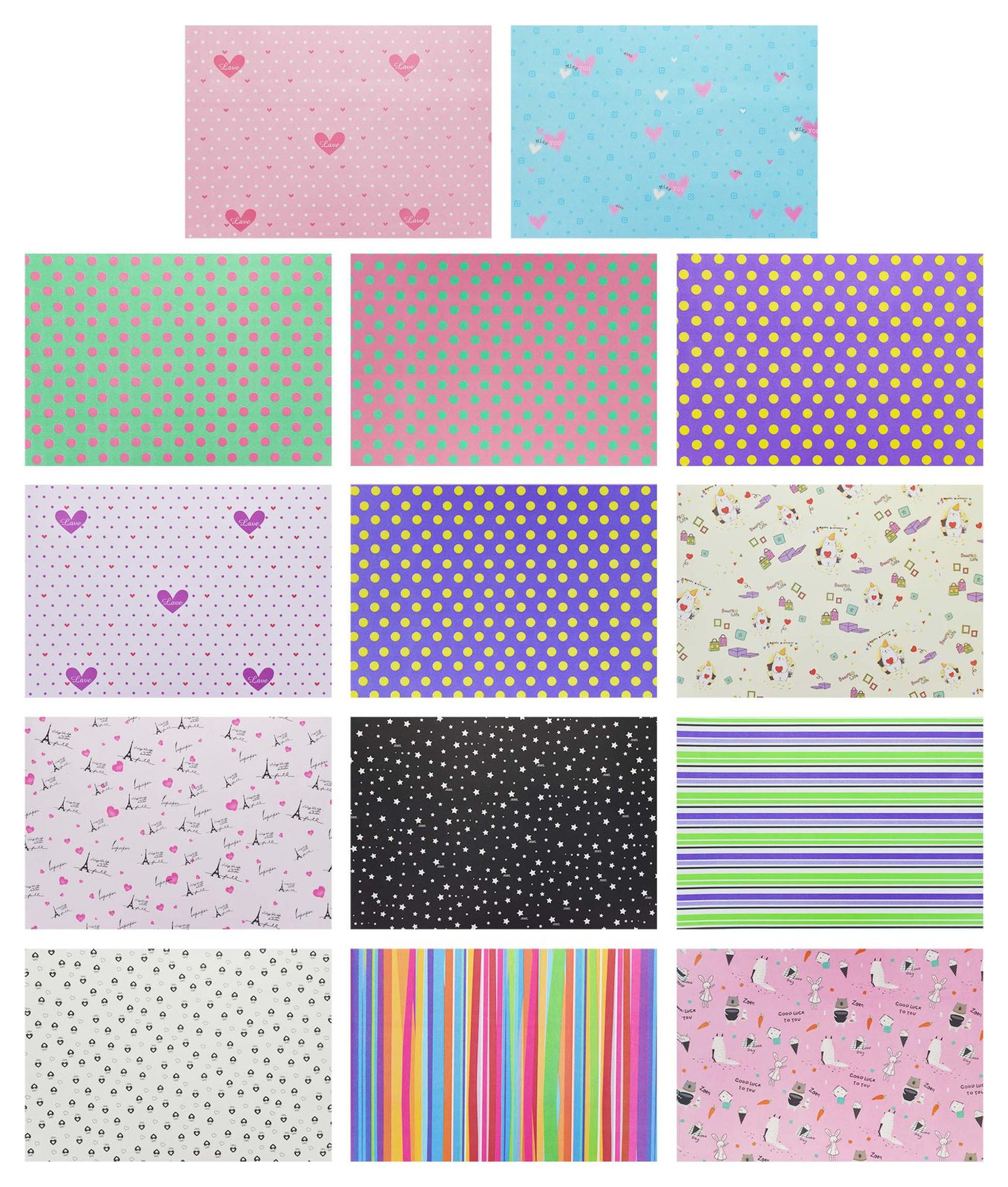 Papel de regalo Avon, diseños surtidos