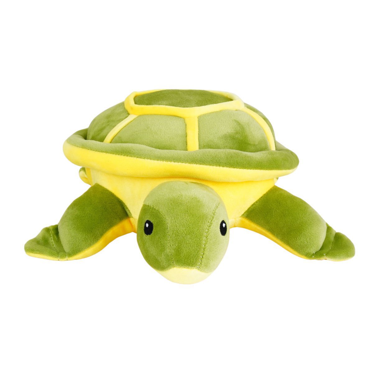 Peluche tortuga verde/amarilla, 30 cm