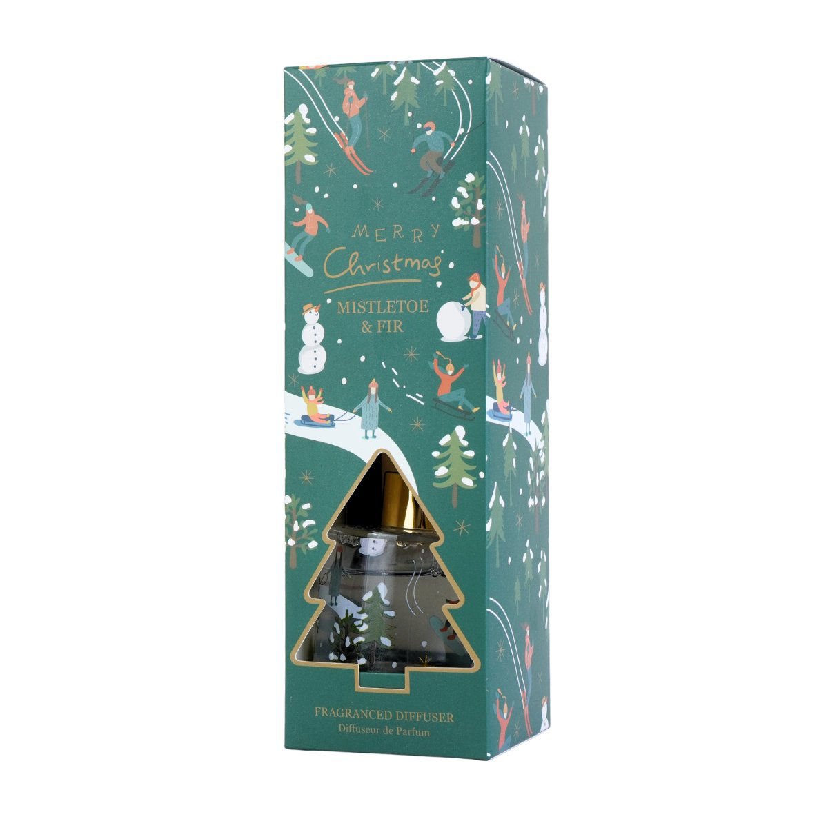 Difusor aromatizador navideño con varillas esencia, 100 ml