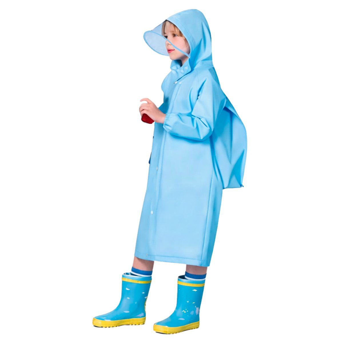 Pilot para lluvia infantil con cubre mochila liso