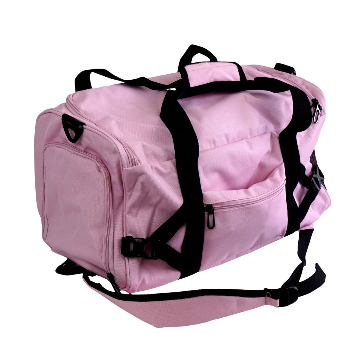 Bolso deportivo 2 en 1 mochila rosa, 49 × 27 cm