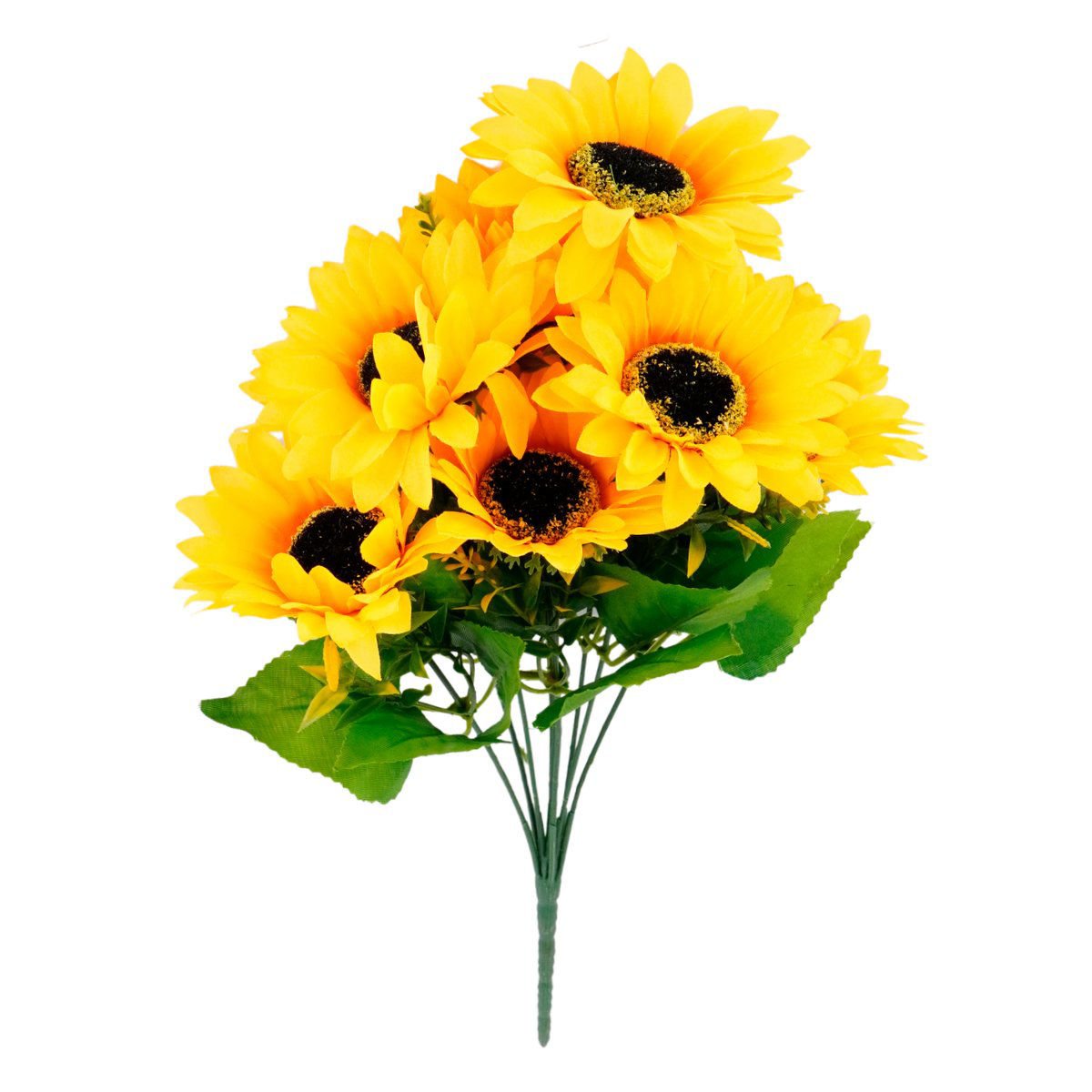 Ramo flores de 9 girasoles, 36 × 9,5 cm