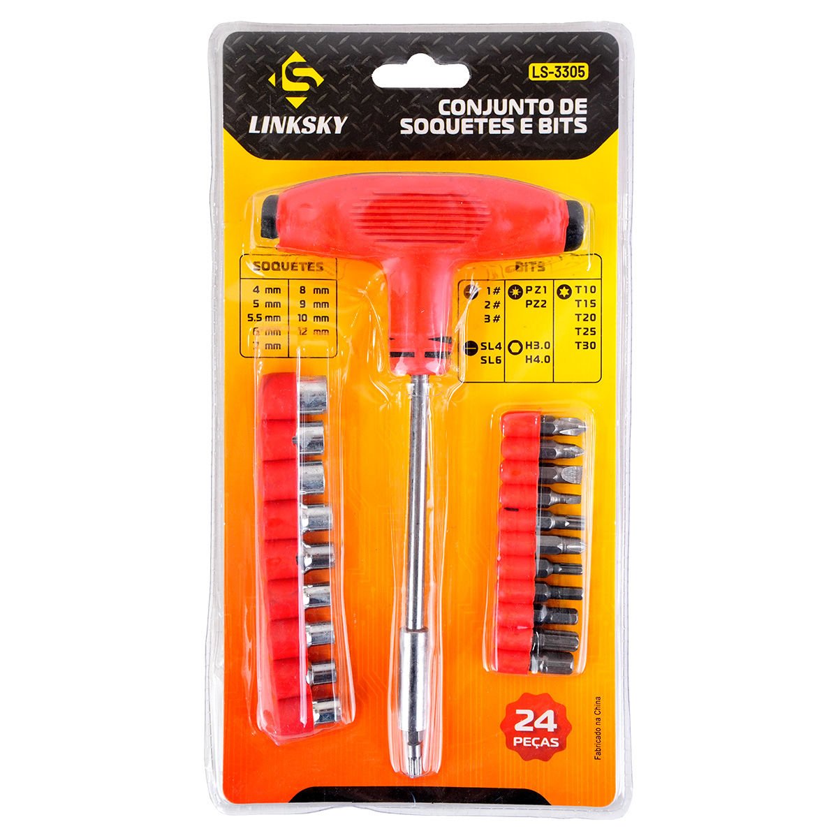 Set de herramientas destornilladores dados llave t, 24 piezas