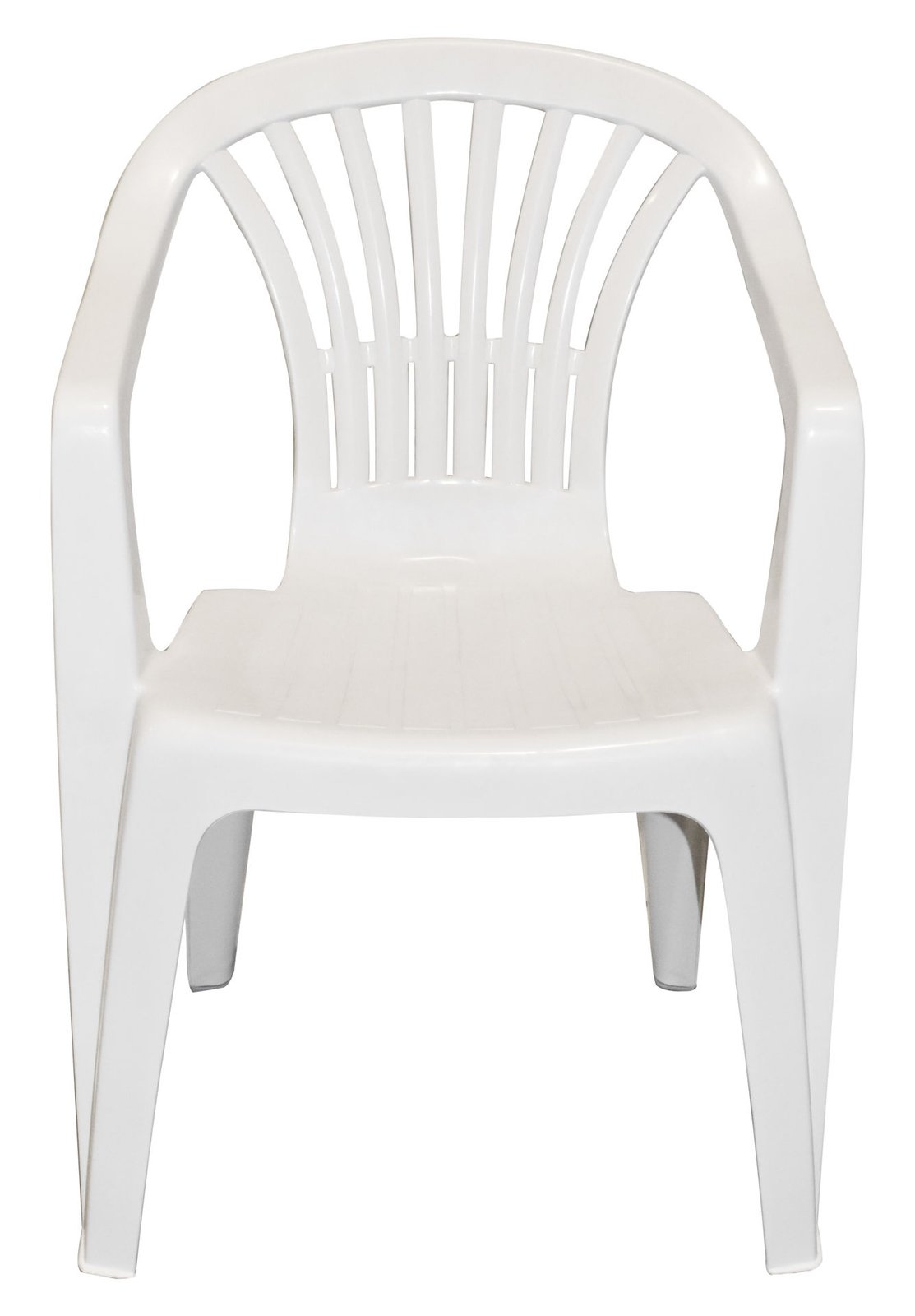 Silla de plástico altea blanca con posabrazos poltrona mor