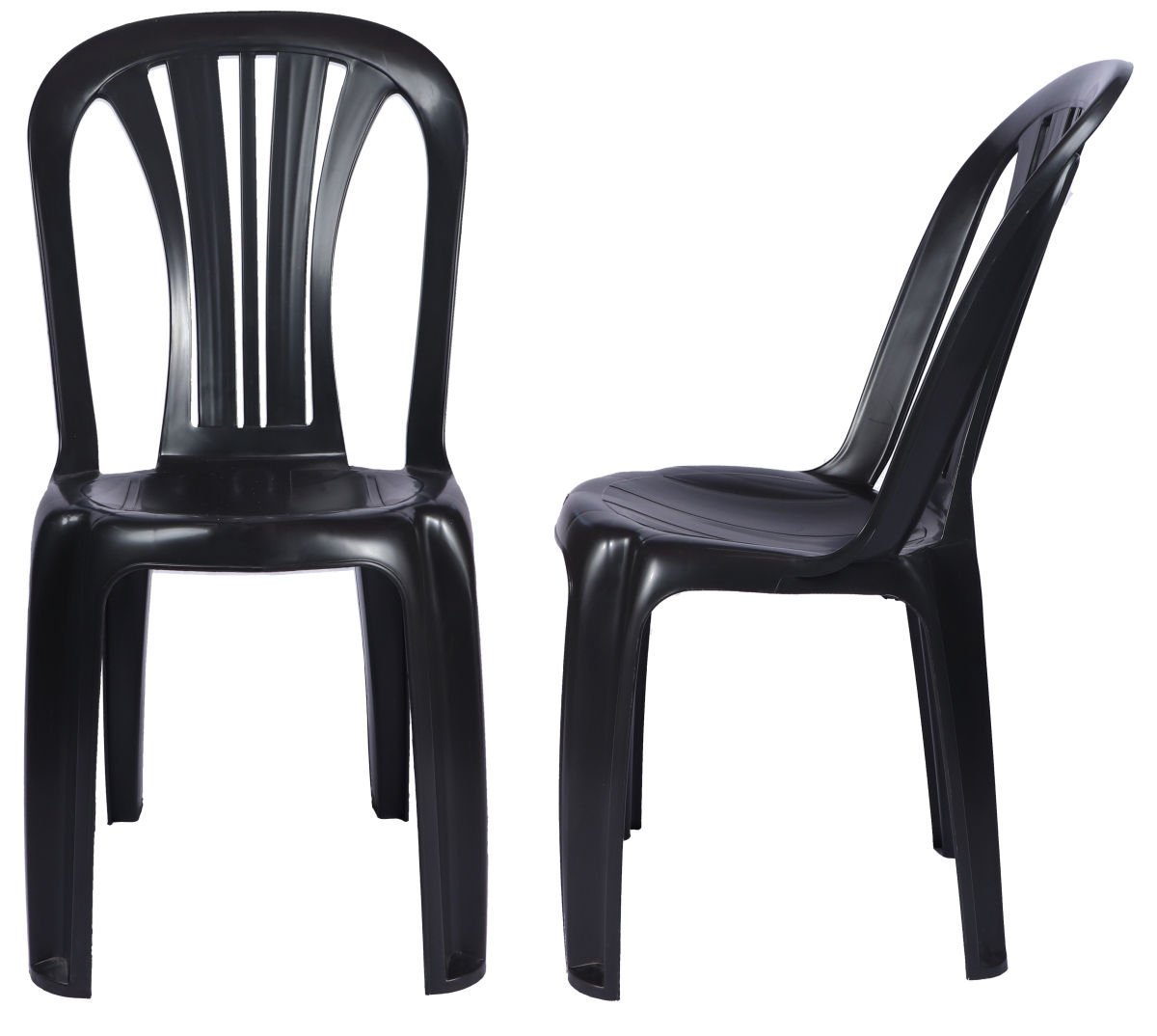 Silla xplast de plástico lisboa sin posabrazos negro 143/1