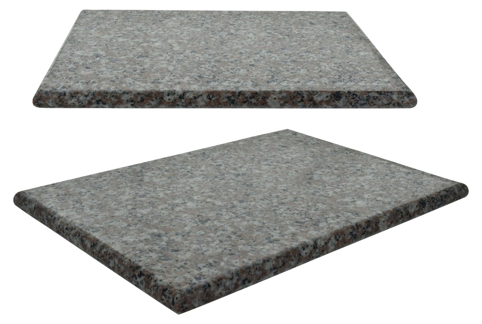 Tabla para picar de granito negro rectangular, 29 × 21 cm