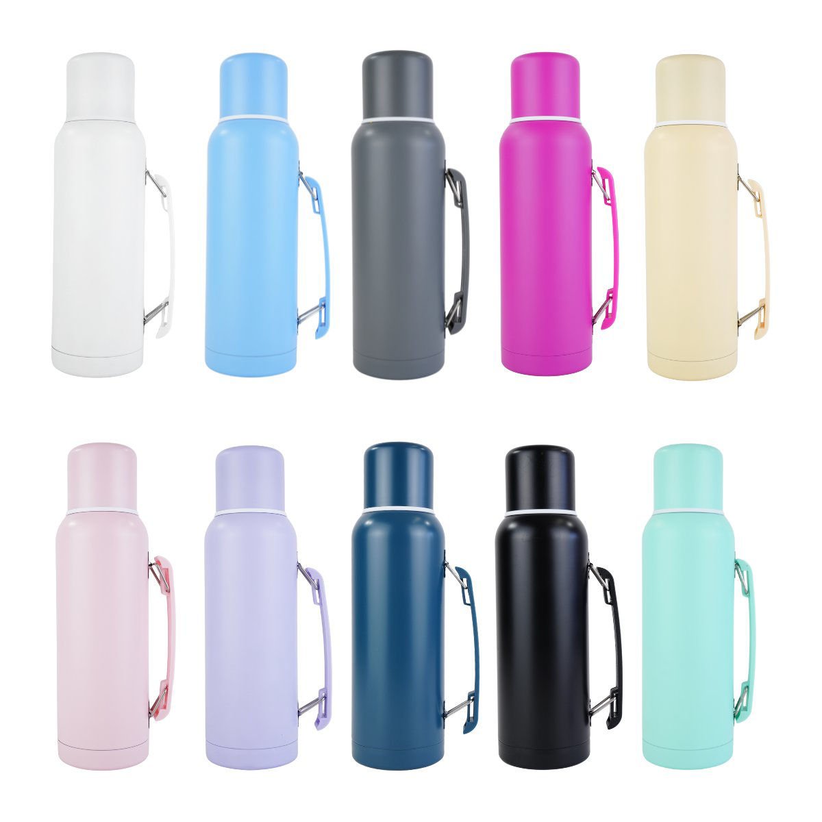 Termo de acero Pioneer pastel matt, colores surtidos, 1 L