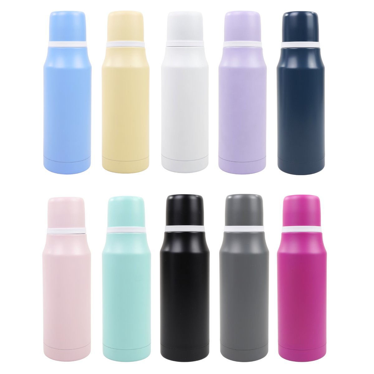 Termo de acero pastel matt color coating pioneer, 750 ml