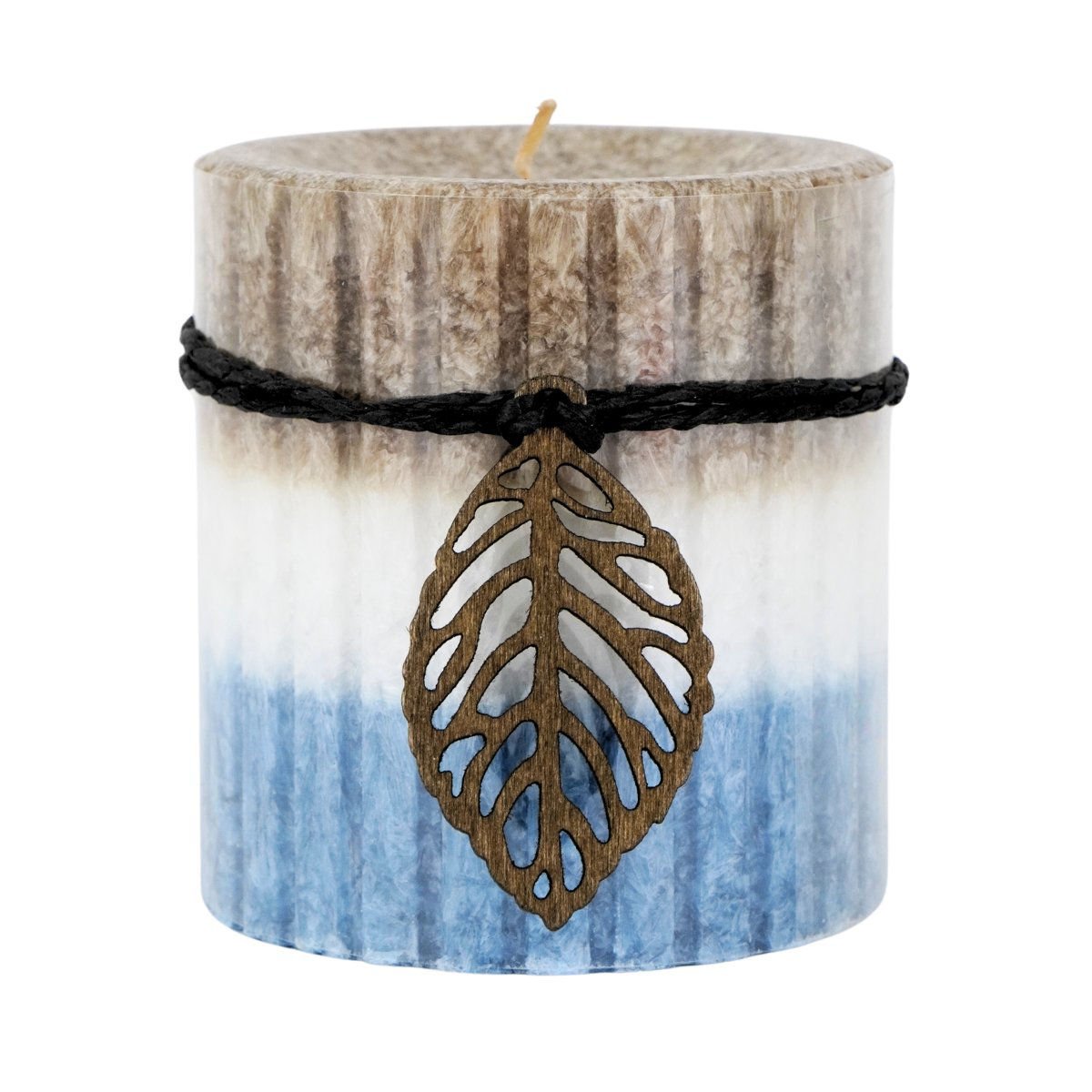 Vela aromática con hoja en diferentes formas, 7 × 7,3 cm