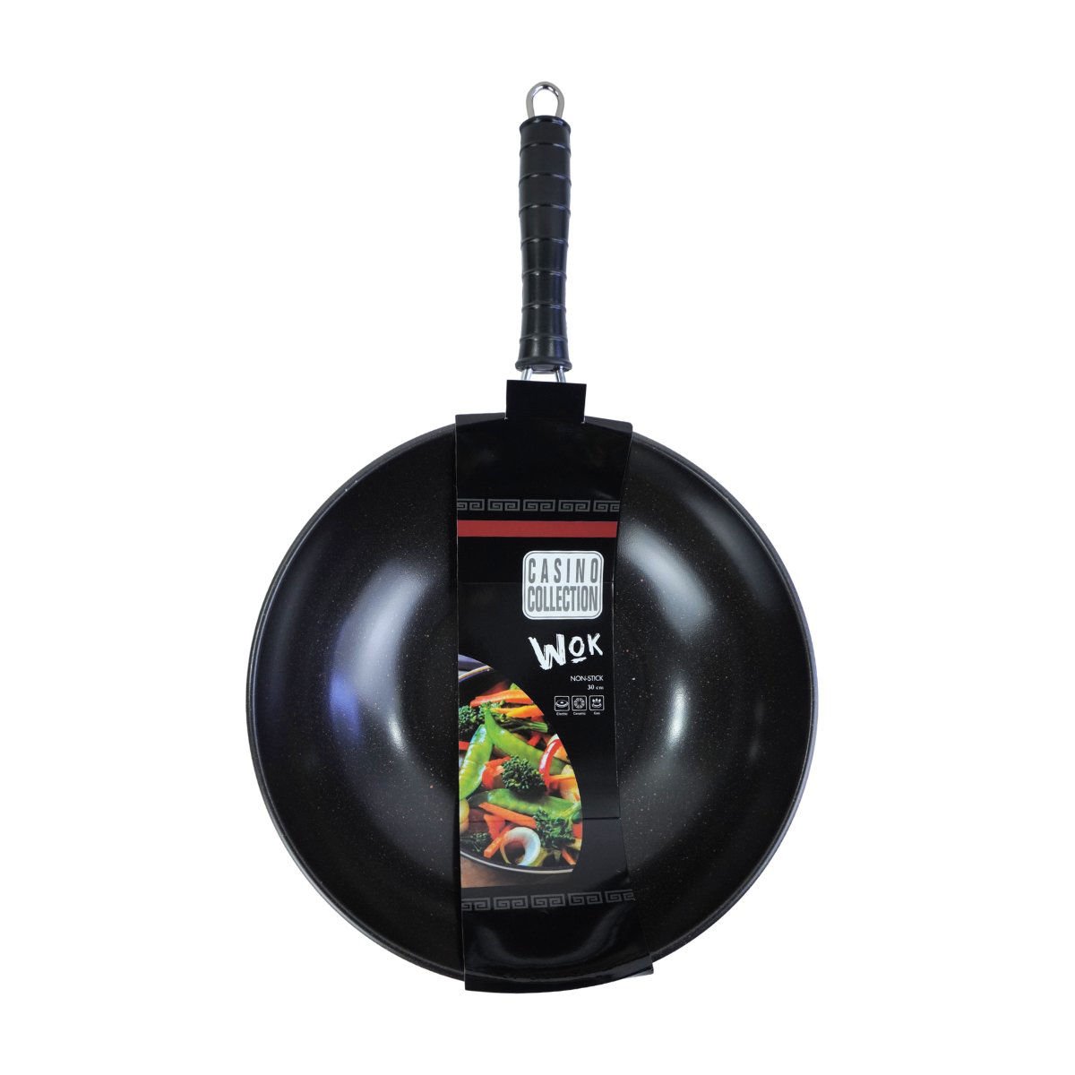 Sartén wok color cobre alto, 30 cm