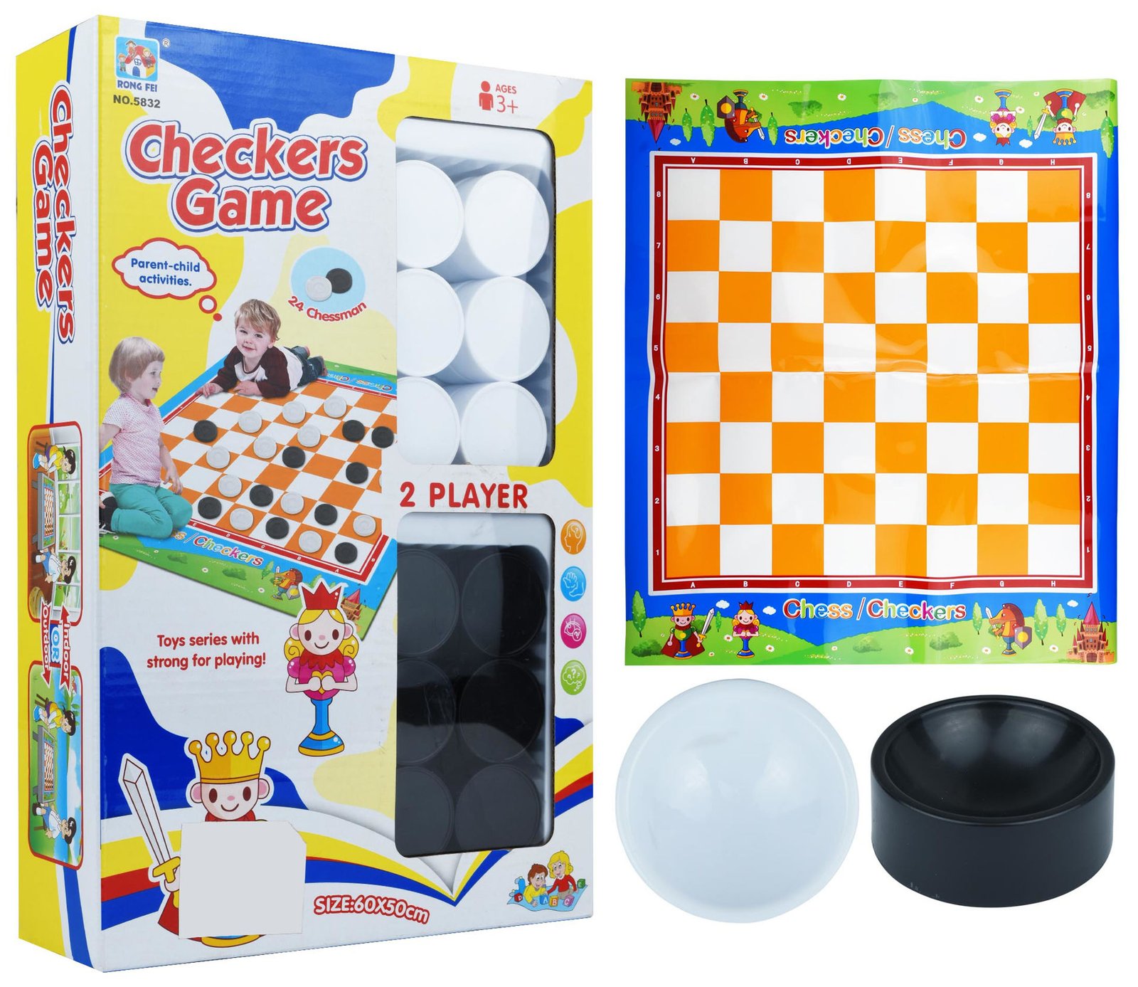 Juego de mesa damas 60 × 50