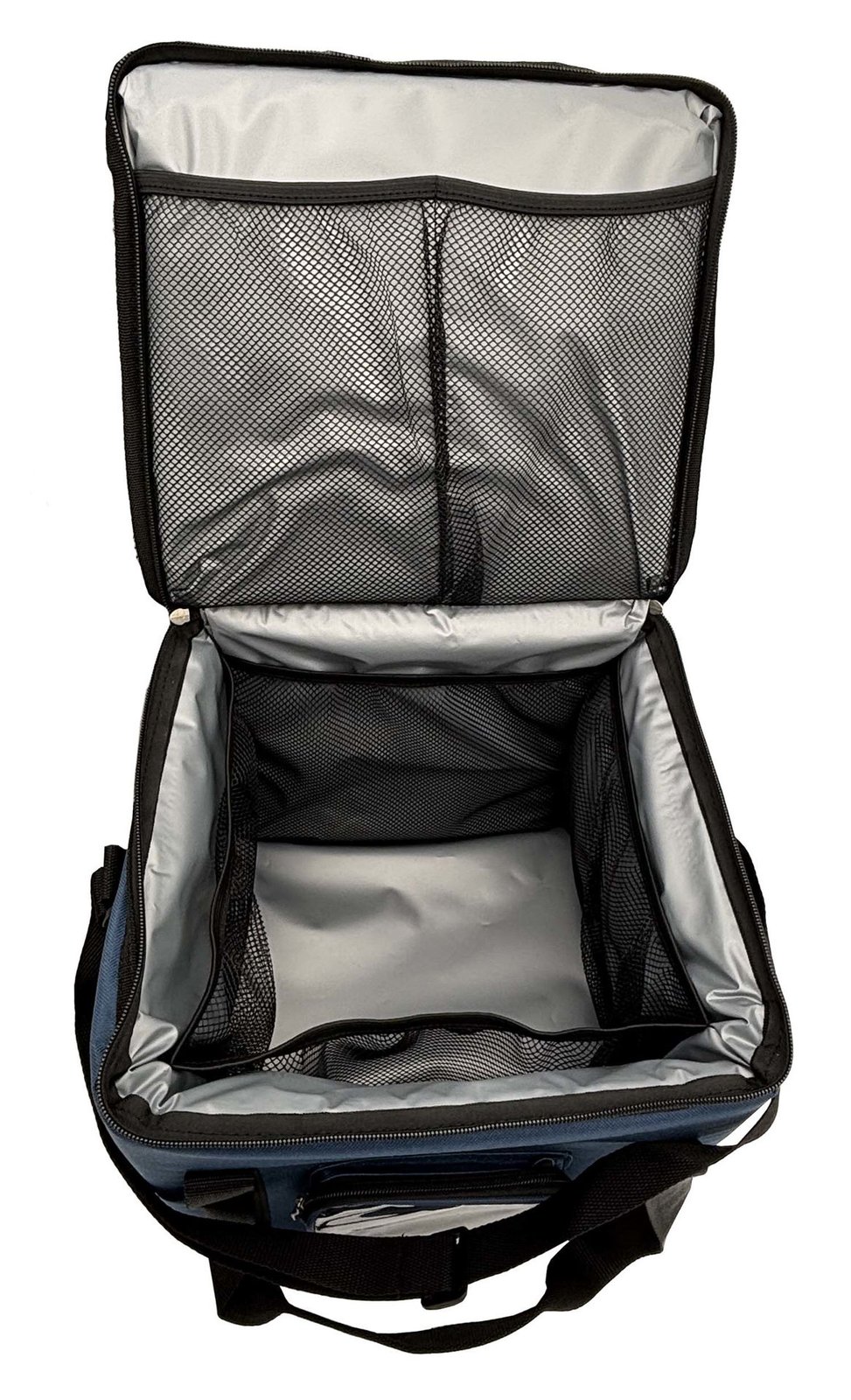 Bolso térmico tipo conservadora rígido azul, 28 × 27 cm