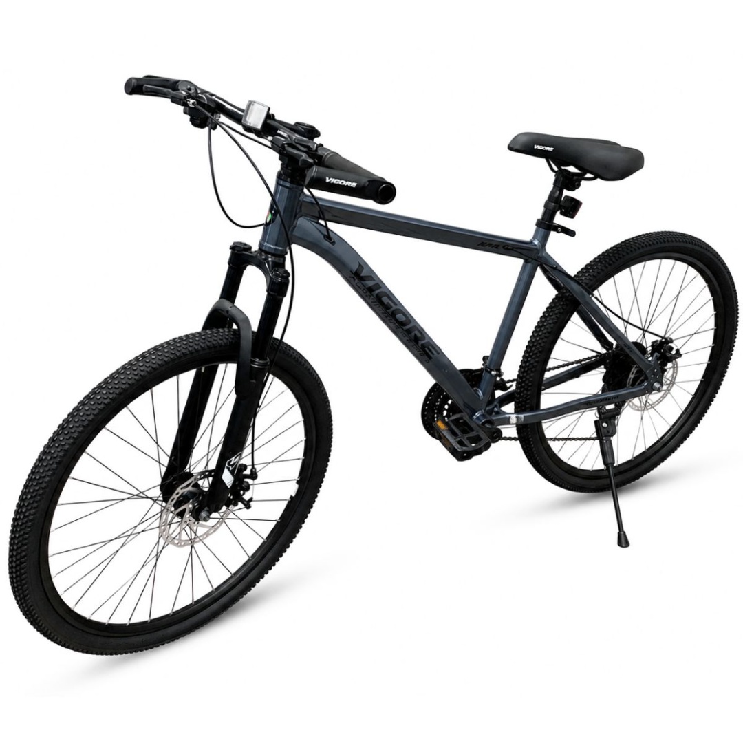 Bicicleta mtb vigore gris shimano 26" marco de aluminio