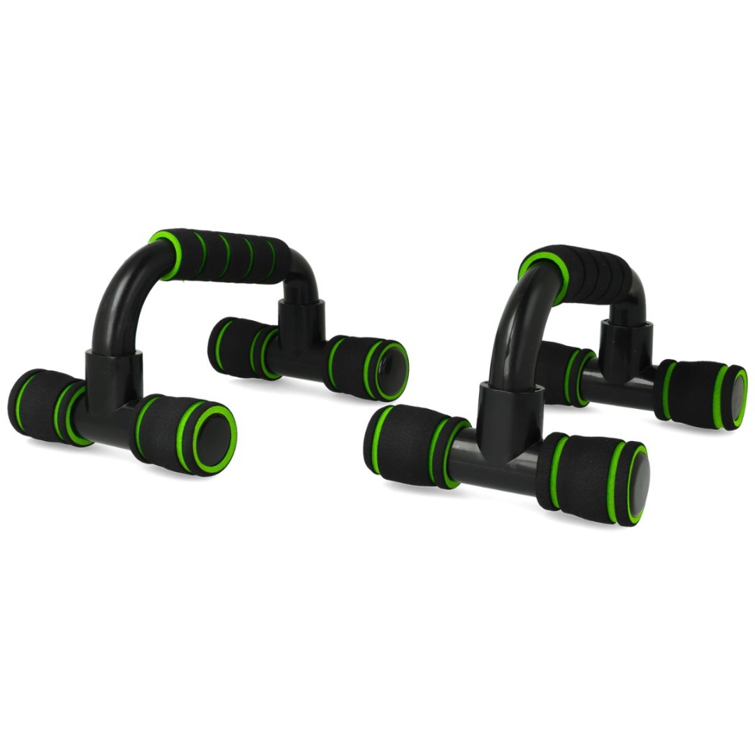 Barras para flexiones de pvc rígido con base de goma, 12,5 × 15 cm