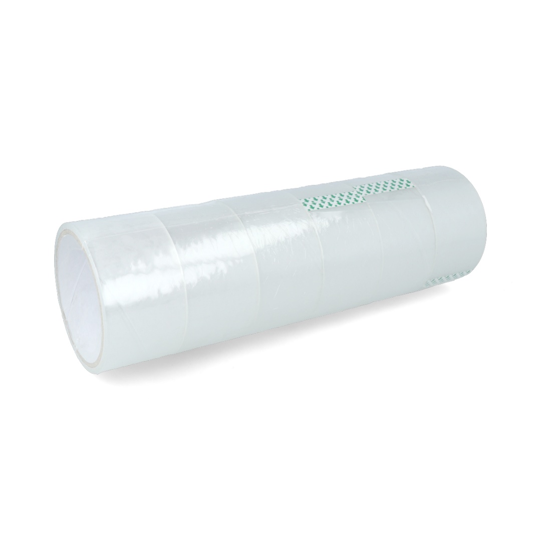 Cinta adhesiva transparente, 4,6 cm, pack de 6