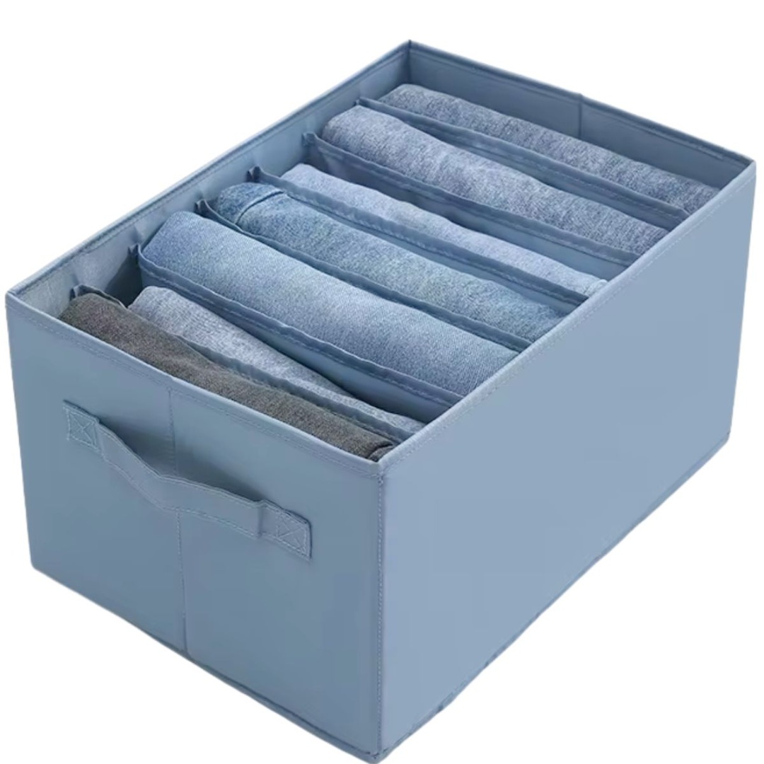 Organizador plegable de tela con separaciones, 36 × 20 cm