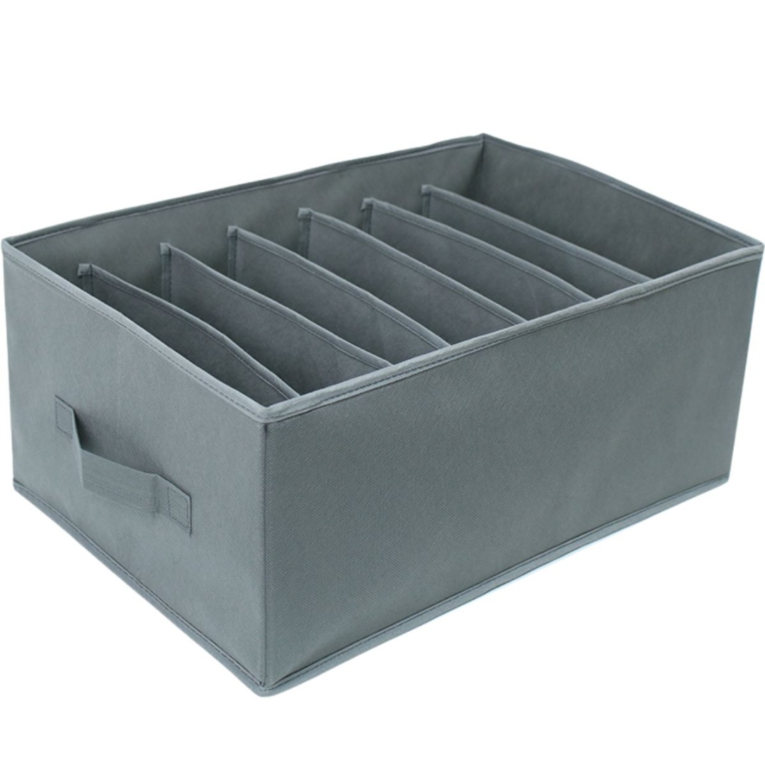 Organizador plegable de tela con separaciones, 44 × 20 cm